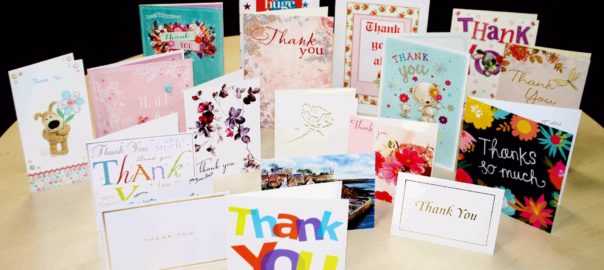 Collection of thank you cards
