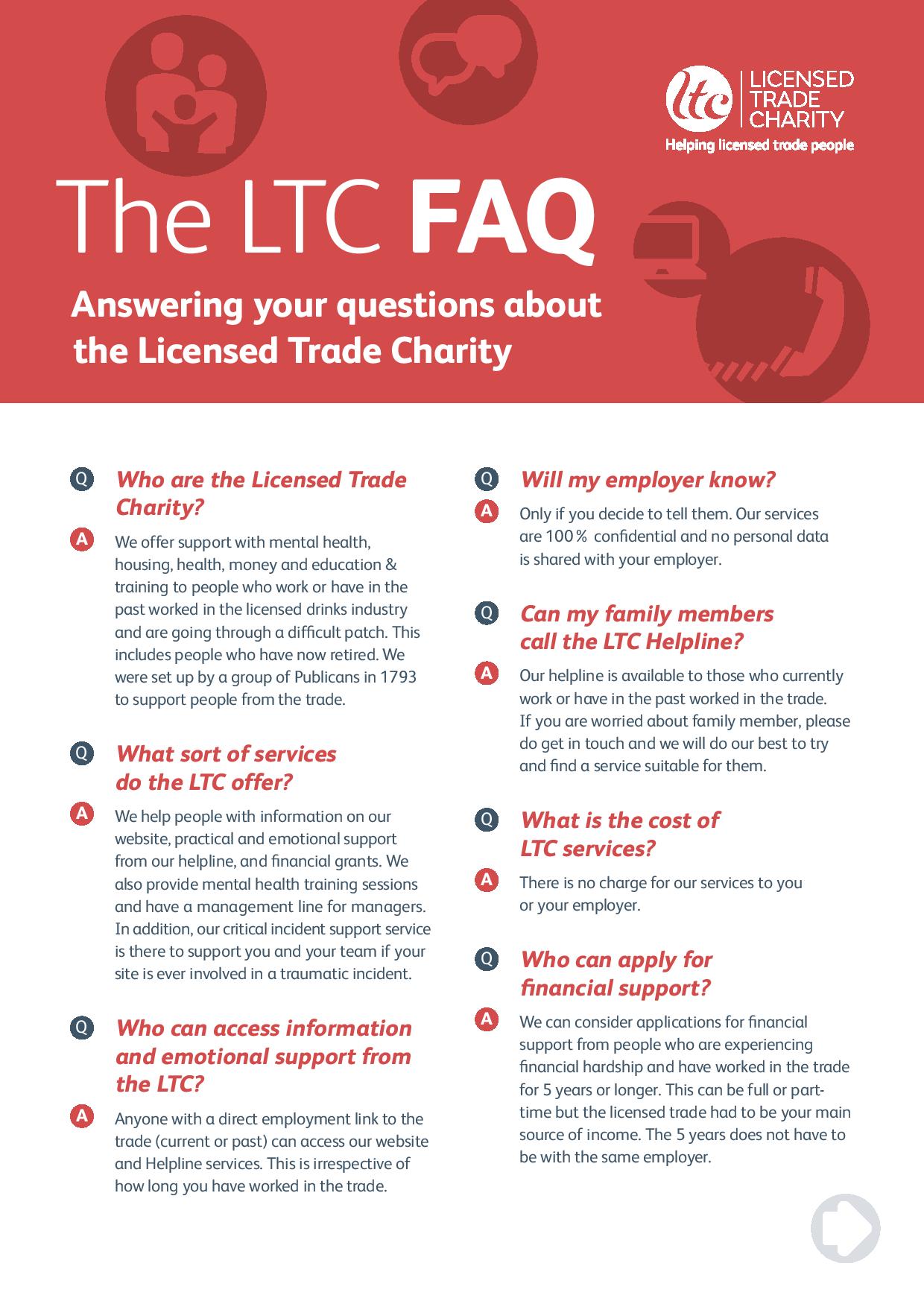 LTC FAQ sheet