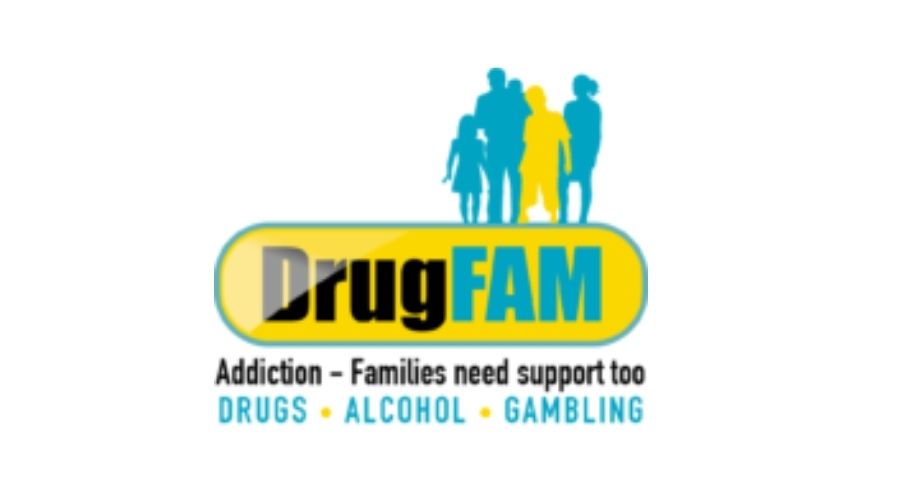 Logo for the charity DrugFAM