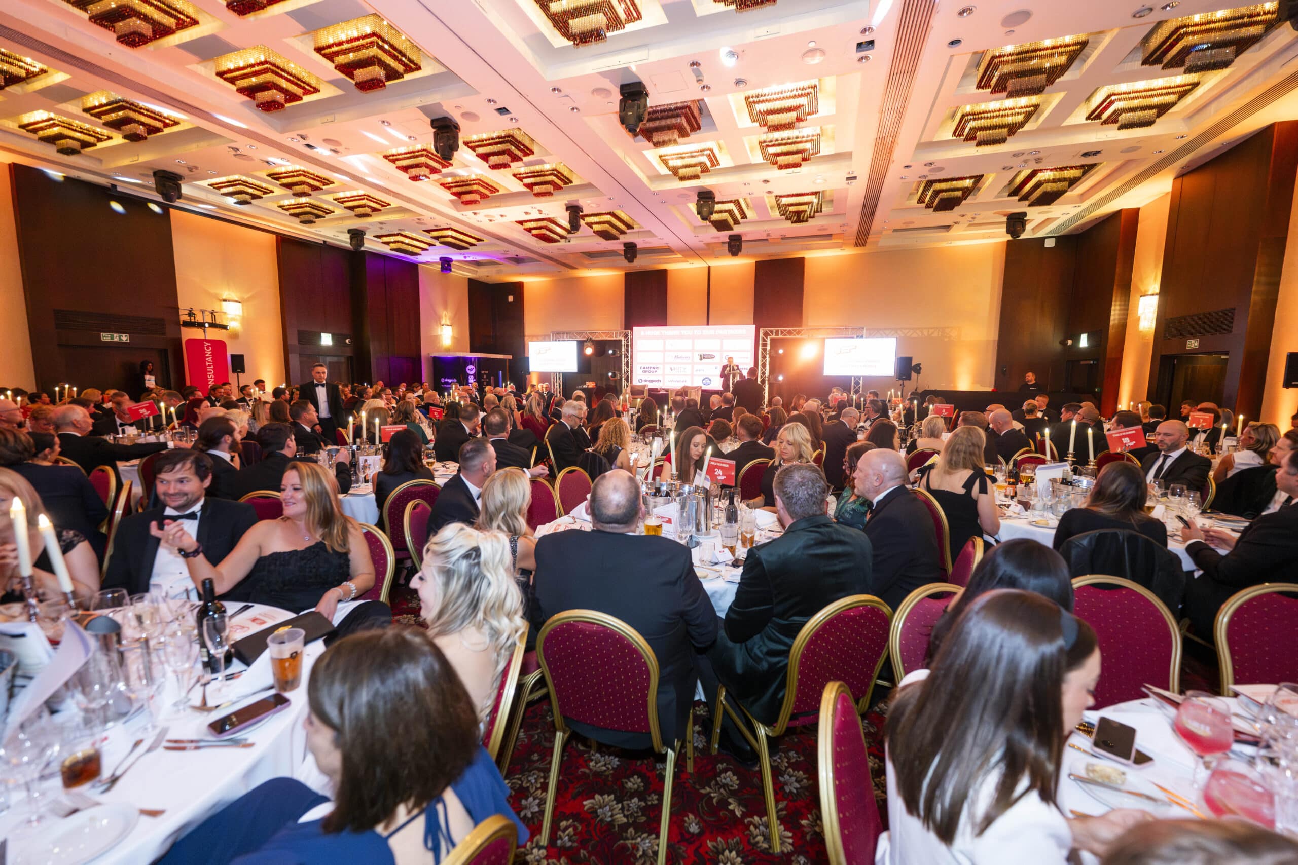 LTC Awards and Fundraising Dinner 2026 attendees at banquet tables, some wearing suits
